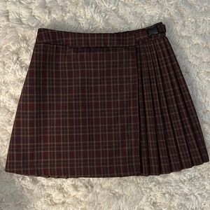Wild Fable Plaid Pleated Buckle Skirt size women’s small
